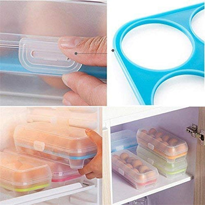 CSM ® Plastic Tray Storage Box for 10 Eggs (TRANSPARENT)