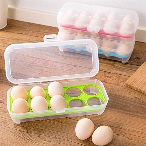 CSM ® Plastic Tray Storage Box for 10 Eggs (TRANSPARENT)