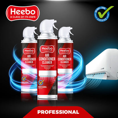 Heebo Air Conditioning Cleaner & Disinfectant 500 ml - Pack 1 | Ac Duct Cleaner Spray | Decontaminates and Deodorizes The Ac | Split Ac Coil Cleaner | Ac Vent Cleaner | Ac Cleaner Spray | Foam Based