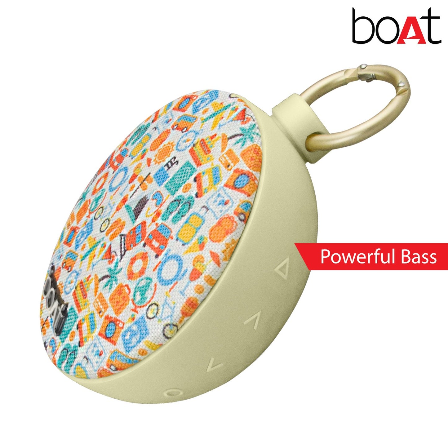 boAt Stone 260 4W Bluetooth Speaker with Upto 9 Hours Playback, IPX5 and Carabiner(Voyage)