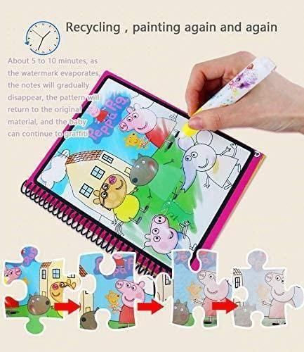 Reusable Magic Water Quick Dry Book Water Coloring Book Doodle with Magic Pen Painting Board for Children Education Drawing Pad