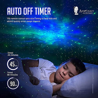 DesiDiya® Astronaut Galaxy Projector with Remote Control - 360° Adjustable Timer Kids Astronaut Nebula Night Light, for Gifts,Baby Adults Bedroom, Gaming Room, Home and Party (Corded Electric)